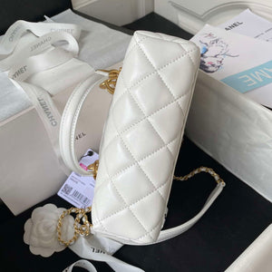 Chanel AS4201 Bag With Top Handle Calfskin White - Default Title - View 5