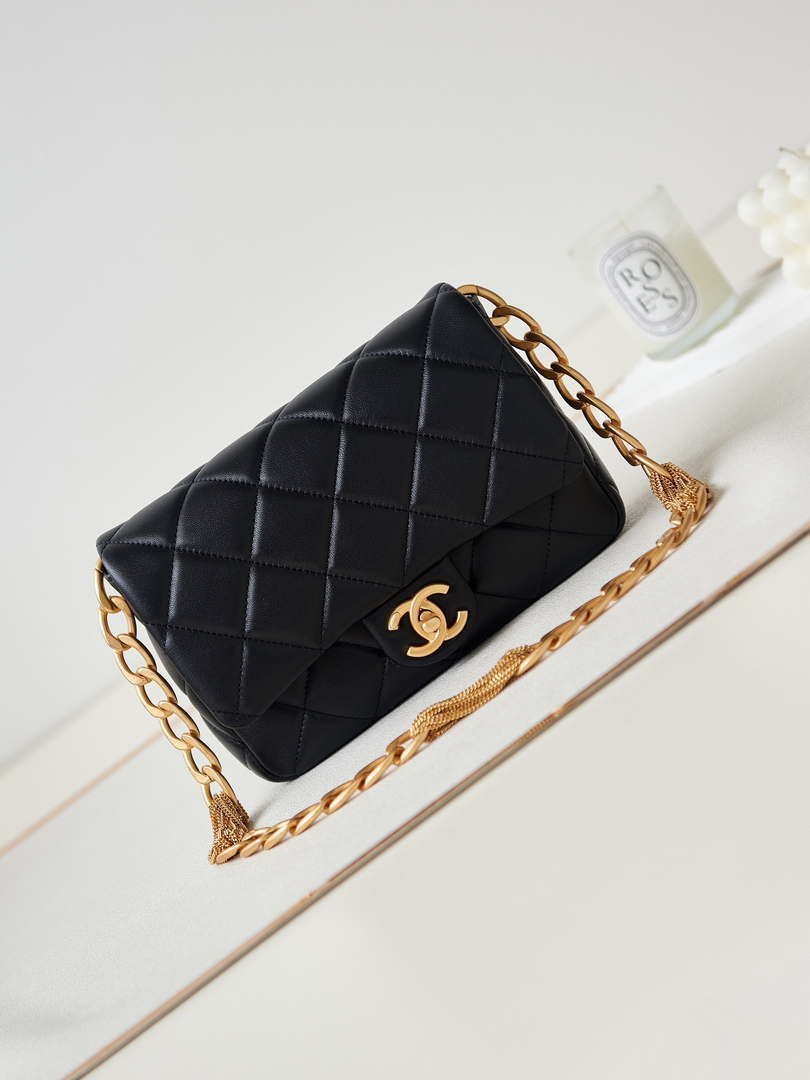 Chanel AS4231 Small Flap Bag Lambskin Black - Default Title - View 1