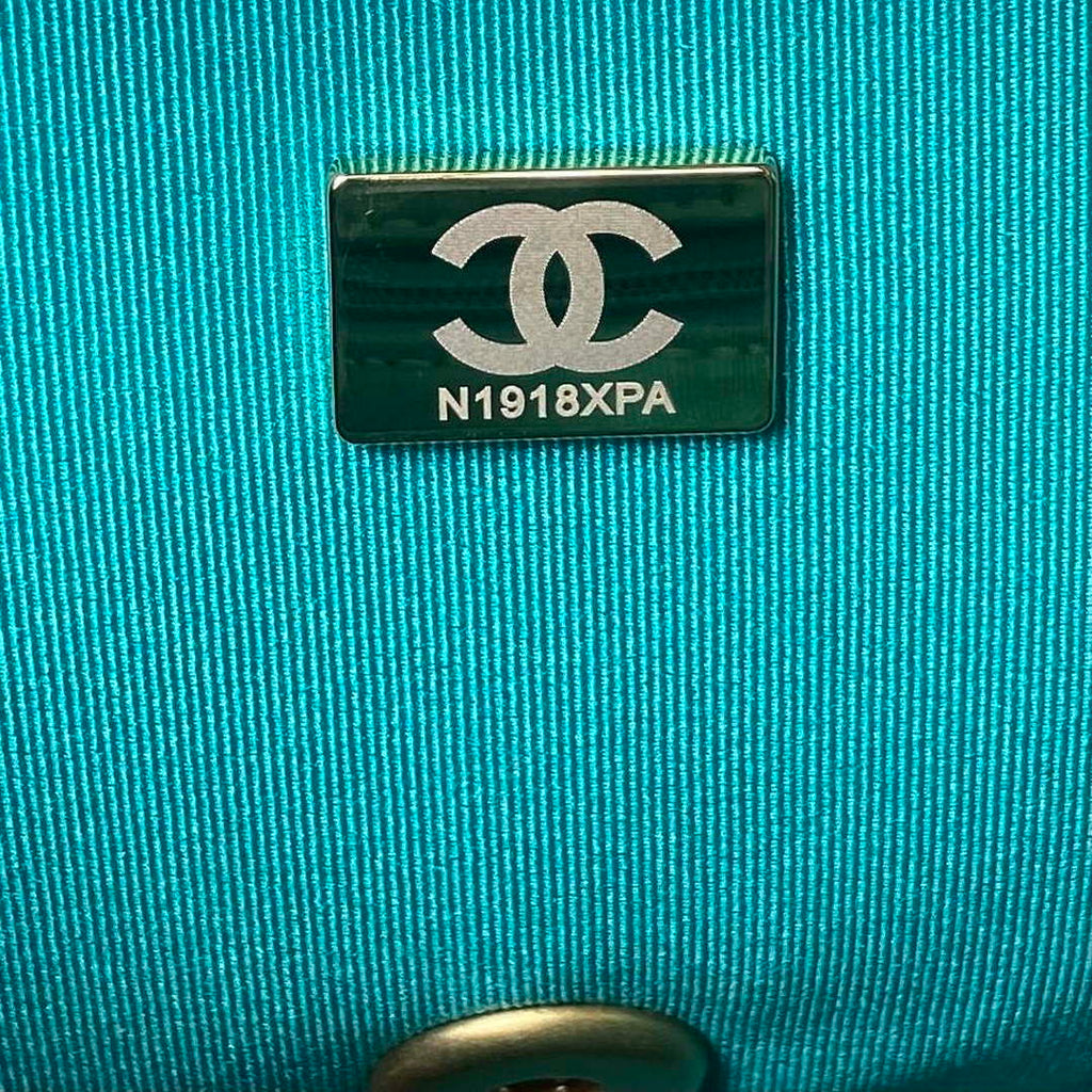 Chanel AS4231 Small Flap Bag Lambskin Green