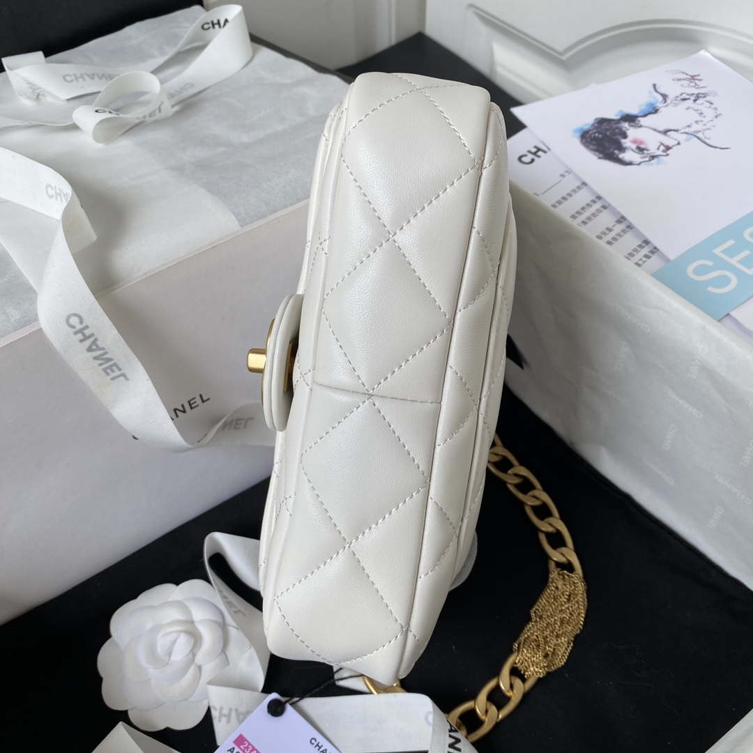 Chanel AS4231 Small Flap Bag Lambskin White - Default Title - View 6