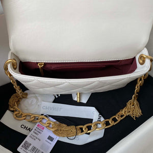 Chanel AS4231 Small Flap Bag Lambskin White - Default Title - View 7