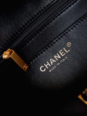 Chanel AS4232 Small Flap Bag With Top Handle Lambskin Black - Default Title - View 9