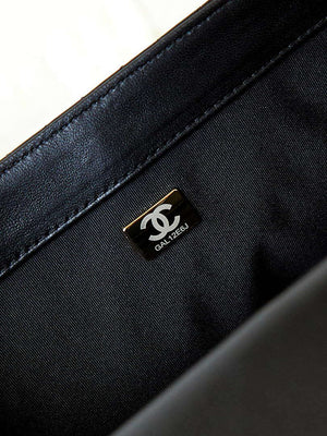 Chanel AS4245 Flap Bag Lambskin With Pearl & Metal Chain Black - Default Title - View 8