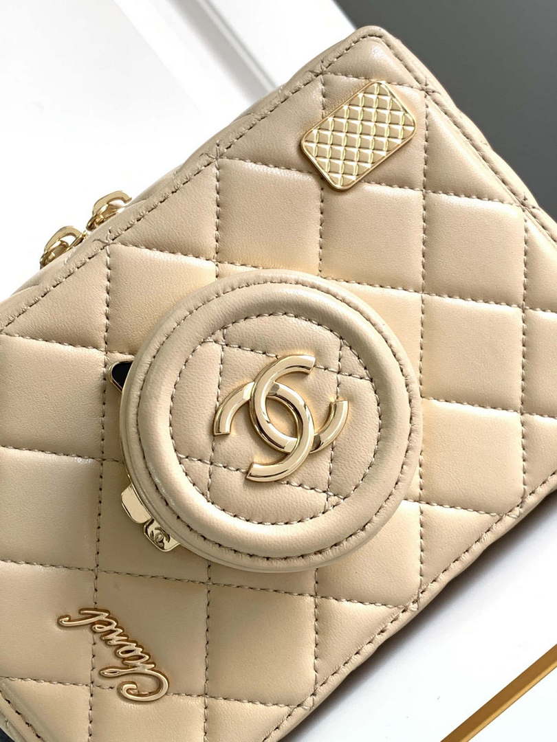 Chanel AS4817 Camera Case Apricot Lambskin Bag - Default Title - View 5
