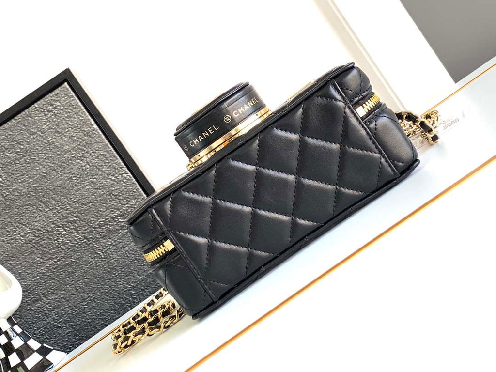 Chanel AS4817 Camera Case Black Lambskin Bag