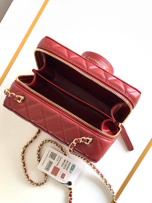 Chanel AS4817 Camera Case Red Lambskin Bag - Default Title - View 8
