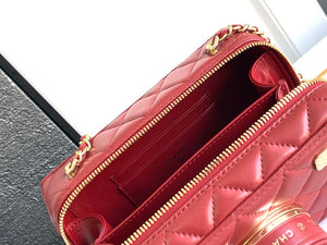 Chanel AS4817 Camera Case Red Lambskin Bag - Default Title - View 9