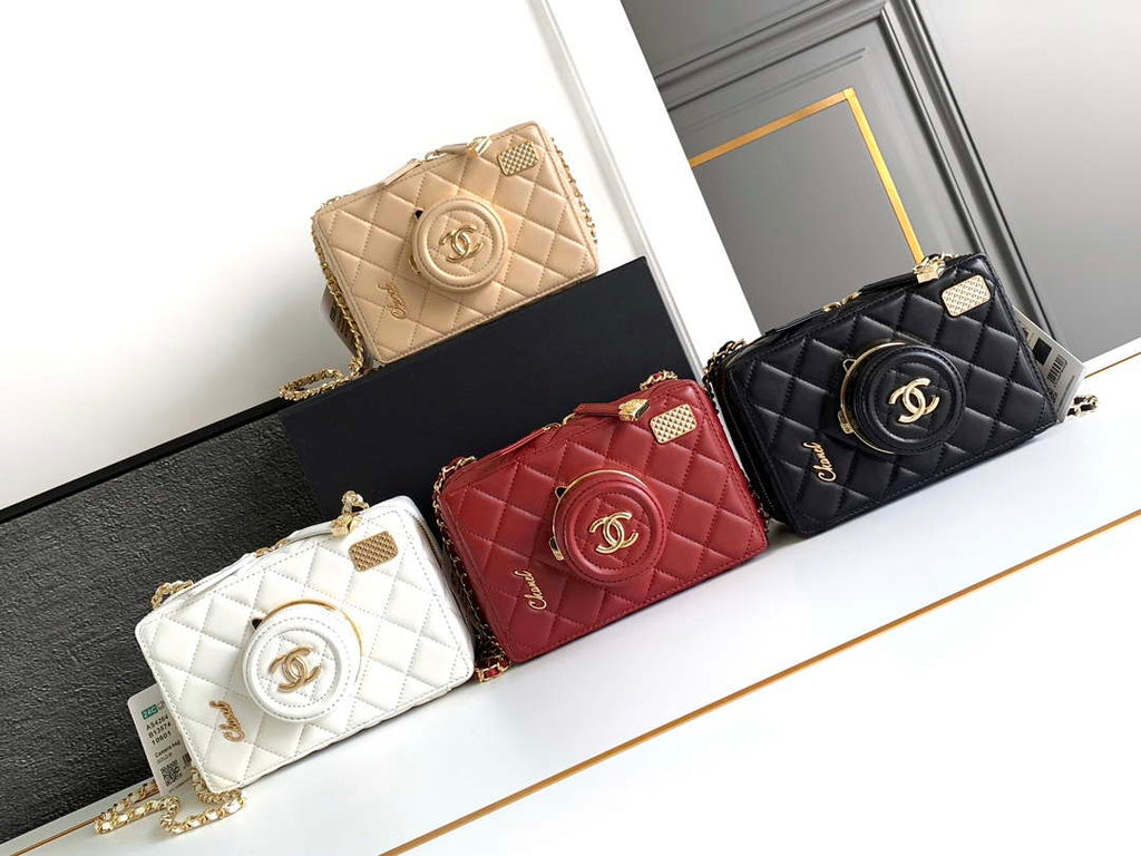 Chanel AS4817 Camera Case Red Lambskin Bag