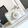 Chanel AS4817 Camera Case White Lambskin Bag - Default Title - View 1