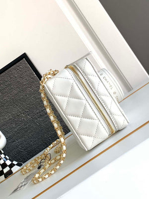 Chanel AS4817 Camera Case White Lambskin Bag - Default Title - View 3