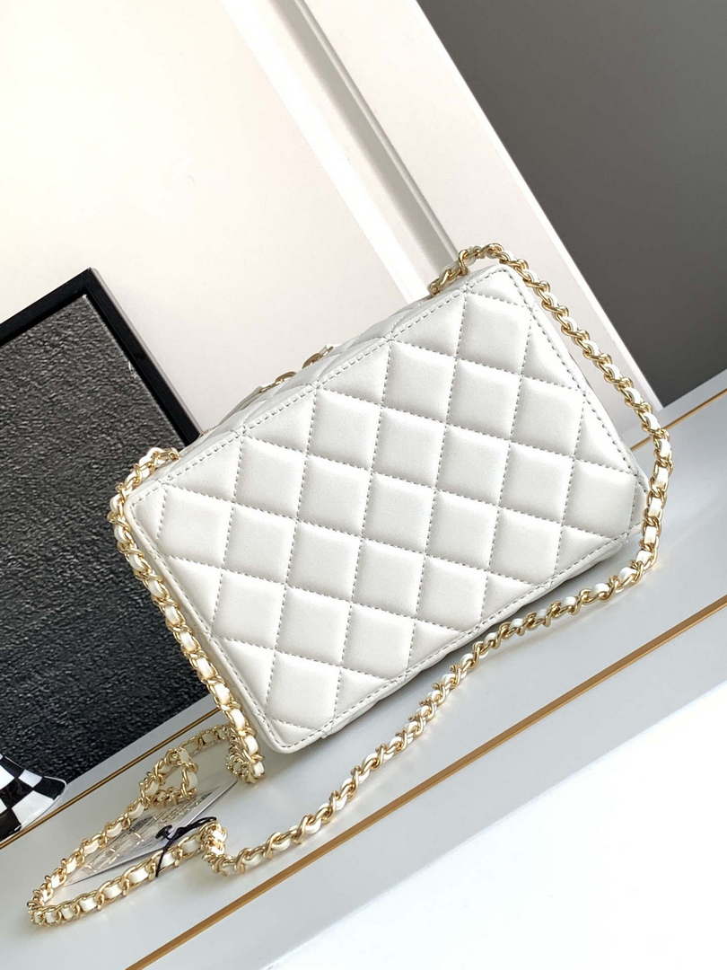 Chanel AS4817 Camera Case White Lambskin Bag - Default Title - View 4