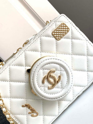 Chanel AS4817 Camera Case White Lambskin Bag - Default Title - View 6