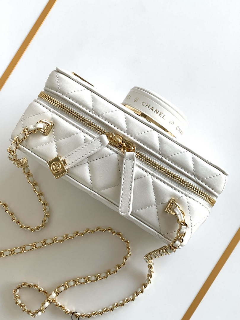Chanel AS4817 Camera Case White Lambskin Bag - Default Title - View 7
