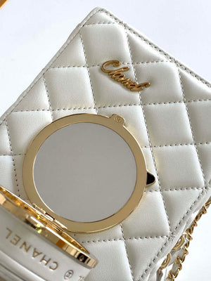 Chanel AS4817 Camera Case White Lambskin Bag - Default Title - View 8