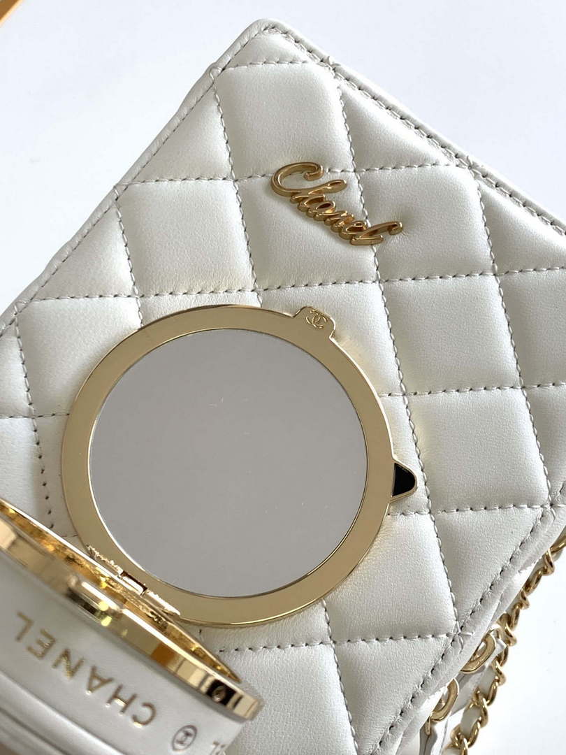 Chanel AS4817 Camera Case White Lambskin Bag - Default Title - View 8