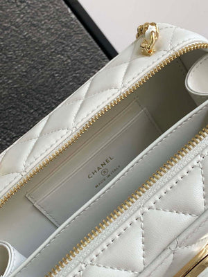 Chanel AS4817 Camera Case White Lambskin Bag - Default Title - View 10