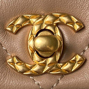 Chanel AS4274 Mini Flap Crossbody Bag Lambskin Apricot - Default Title - View 3