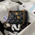Chanel AS4274 Mini Flap Crossbody Bag Lambskin Black - Default Title - View 1