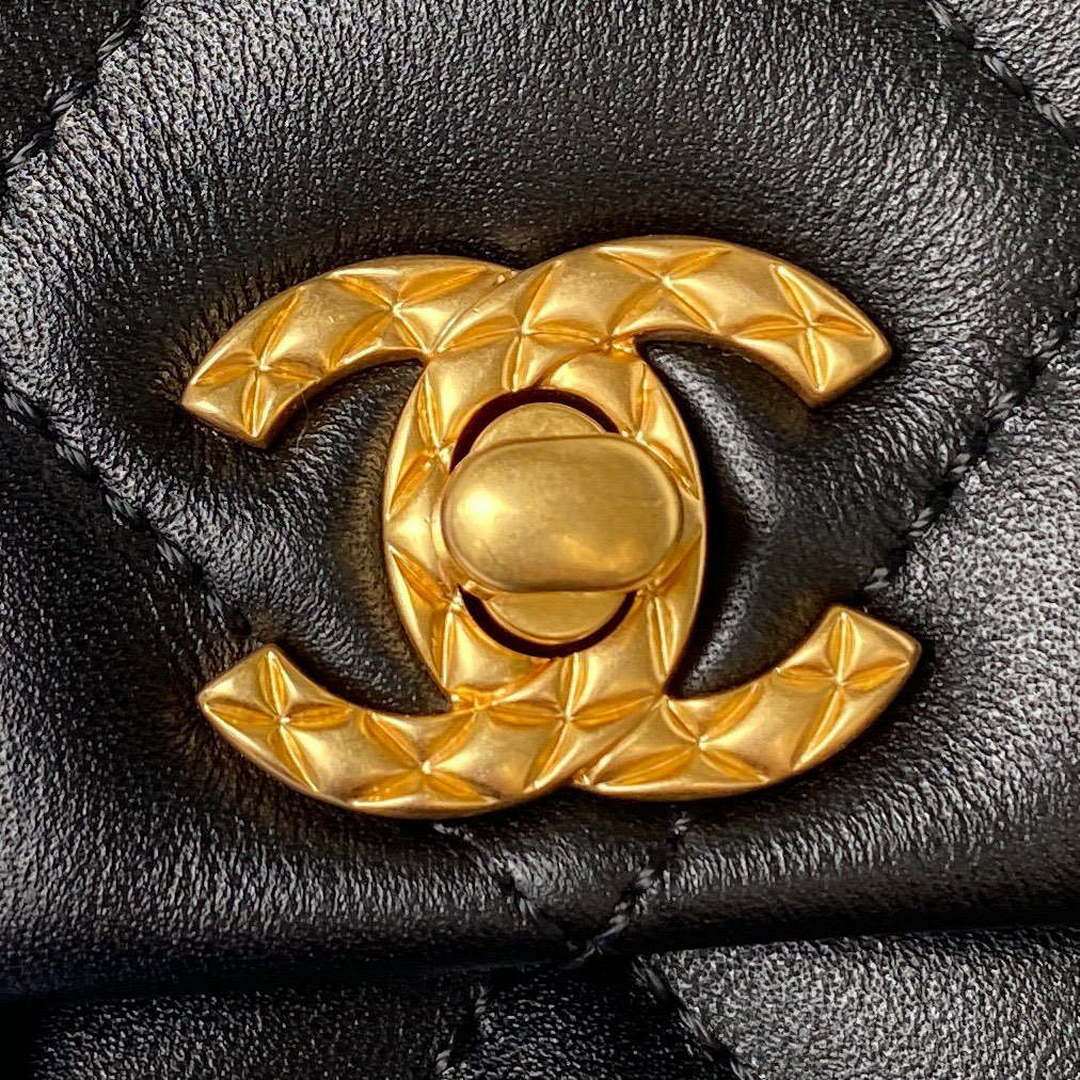 Chanel AS4274 Mini Flap Crossbody Bag Lambskin Black