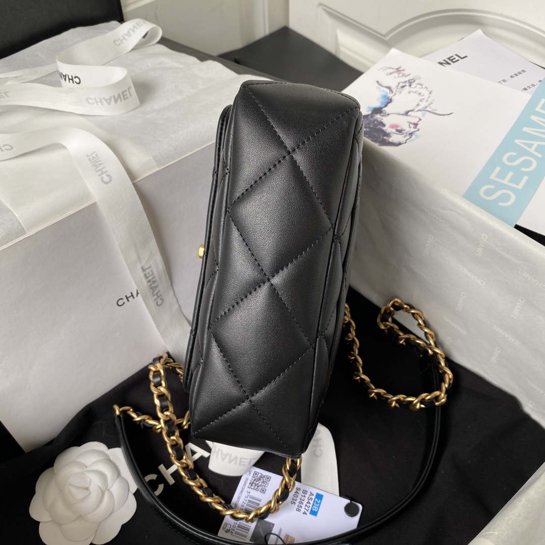Chanel AS4274 Mini Flap Crossbody Bag Lambskin Black