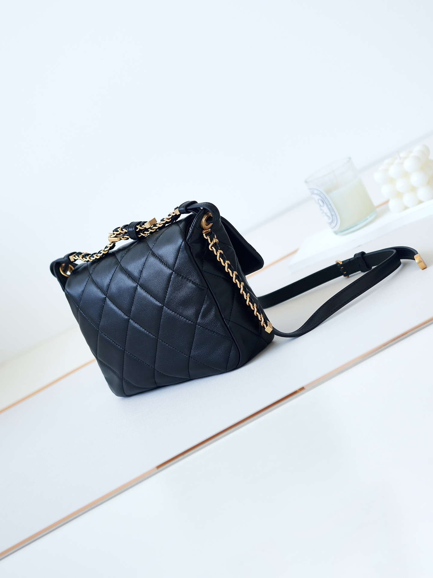 Chanel AS4305 Small Flap bag 23K Lambskin Black
