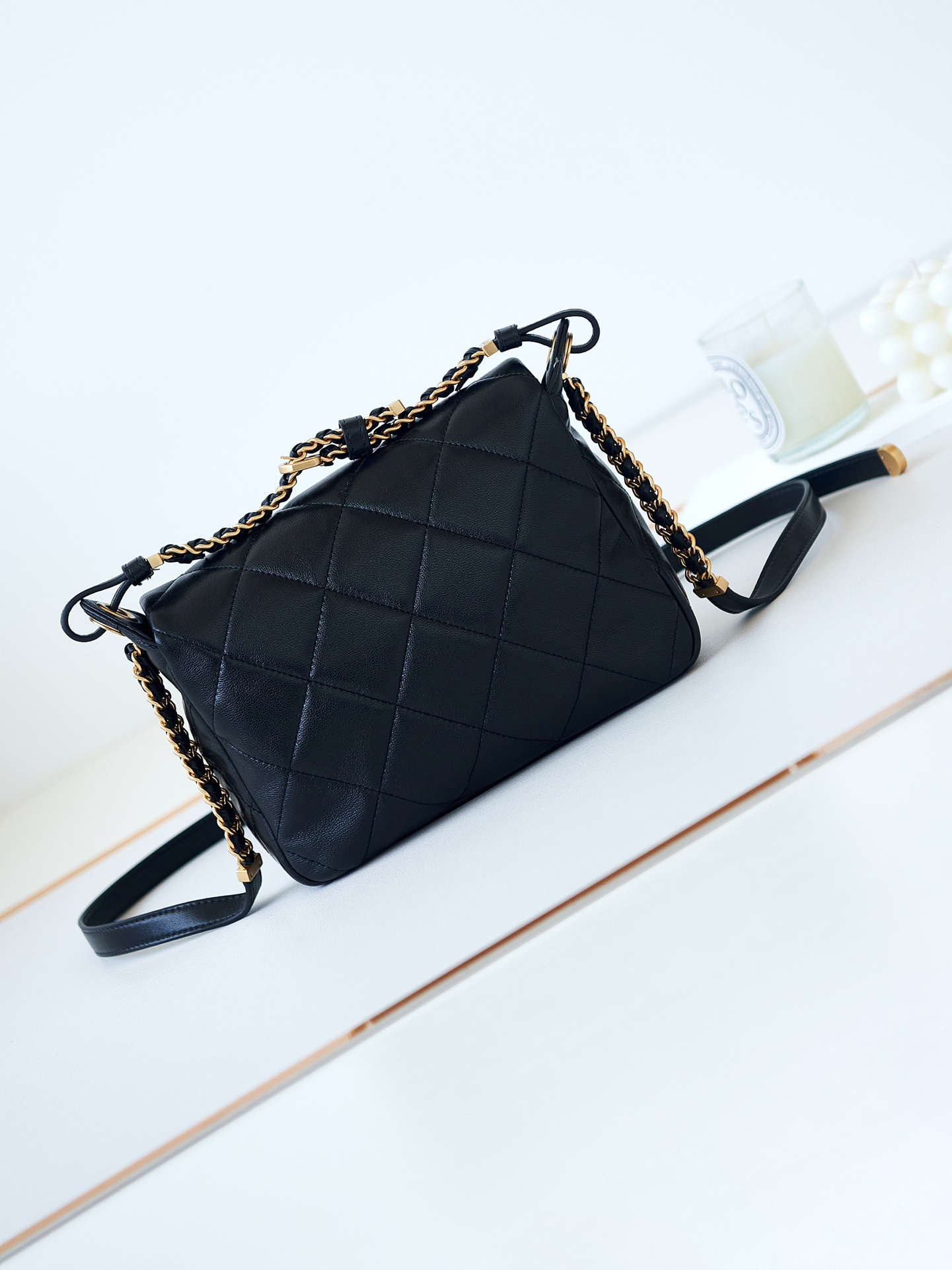 Chanel AS4305 Small Flap bag 23K Lambskin Black - Default Title - View 6