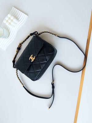 Chanel AS4305 Small Flap bag 23K Lambskin Black - Default Title - View 7
