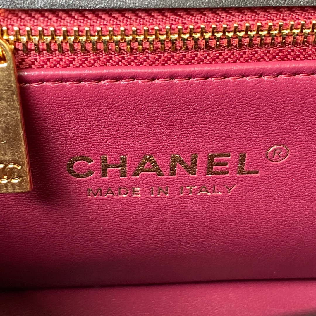 Chanel AS4306 Small Flap bag with Handle Lambskin Black - Default Title - View 8