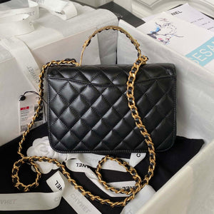 Chanel AS4307 Flap bag with Handle Lambskin Black - Default Title - View 2