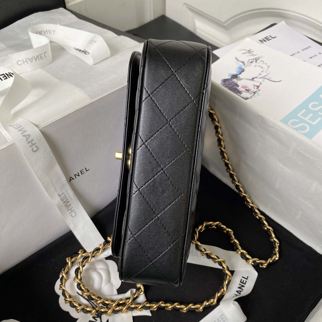 Chanel AS4307 Flap bag with Handle Lambskin Black - Default Title - View 6