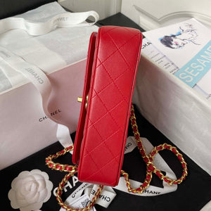Chanel AS4307 Flap bag with Handle Lambskin Red - Default Title - View 5