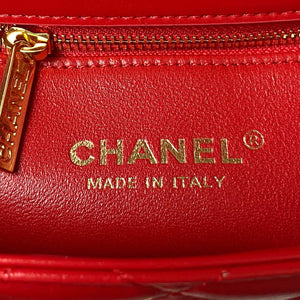 Chanel AS4307 Flap bag with Handle Lambskin Red - Default Title - View 8