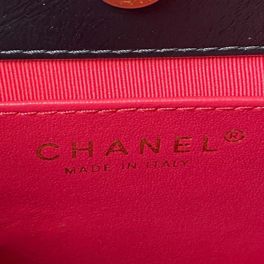 Chanel AS4323 Small Hobo Bag Shiny Crumpled Calfskin Black Gold Metal - Default Title - View 7