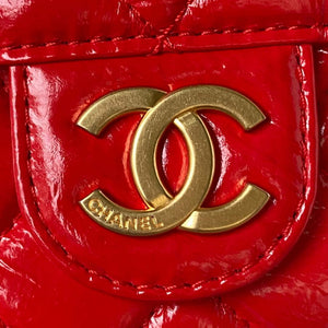 Chanel AS4323 Small Hobo Bag Shiny Crumpled Calfskin Gold Metal Red - Default Title - View 3