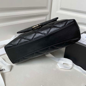Chanel AS4359 Shopping Bag Shiny Lambskin Gold Metal Black - Default Title - View 5