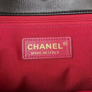 Chanel AS4359 Shopping Bag Shiny Lambskin Gold Metal Black - Default Title - View 8