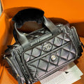 Chanel AS4364 Large Bowling Bag Nylon & Silver-Tone Metal Black - Default Title - View 1