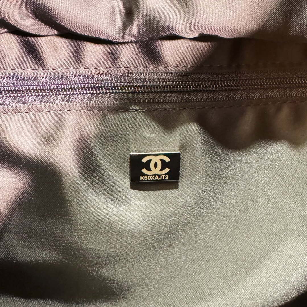 Chanel AS4364 Large Bowling Bag Nylon & Silver-Tone Metal Black - Default Title - View 8
