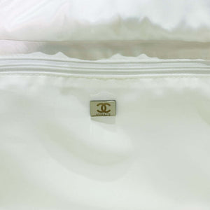 Chanel AS4364 Large Bowling Bag Nylon & Silver-Tone Metal White - Default Title - View 8