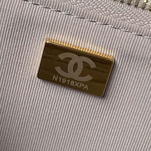 Chanel AS4368 Large HOBO Bag Shiny Crumpled Lambskin & Gold-Tone Metal Gray - Default Title - View 9