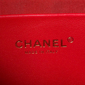 Chanel AS4368 Large HOBO Bag Shiny Crumpled Lambskin & Gold-Tone Metal Red - Default Title - View 8