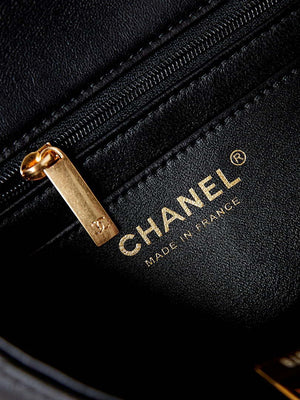 Chanel AS4384 Mini Flap Bag Pearly Lambskin  Imitation Pearls & Gold-Tone Metal Black - Default Title - View 8