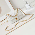 Chanel AS4385 Mini Flap Bag Pearly Lambskin Imitation Pearls & Gold-Tone Metal White - Default Title - View 1
