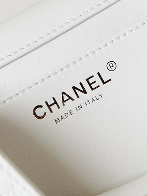 Chanel AS4385 Mini Flap Bag Pearly Lambskin Imitation Pearls & Gold-Tone Metal White - Default Title - View 8