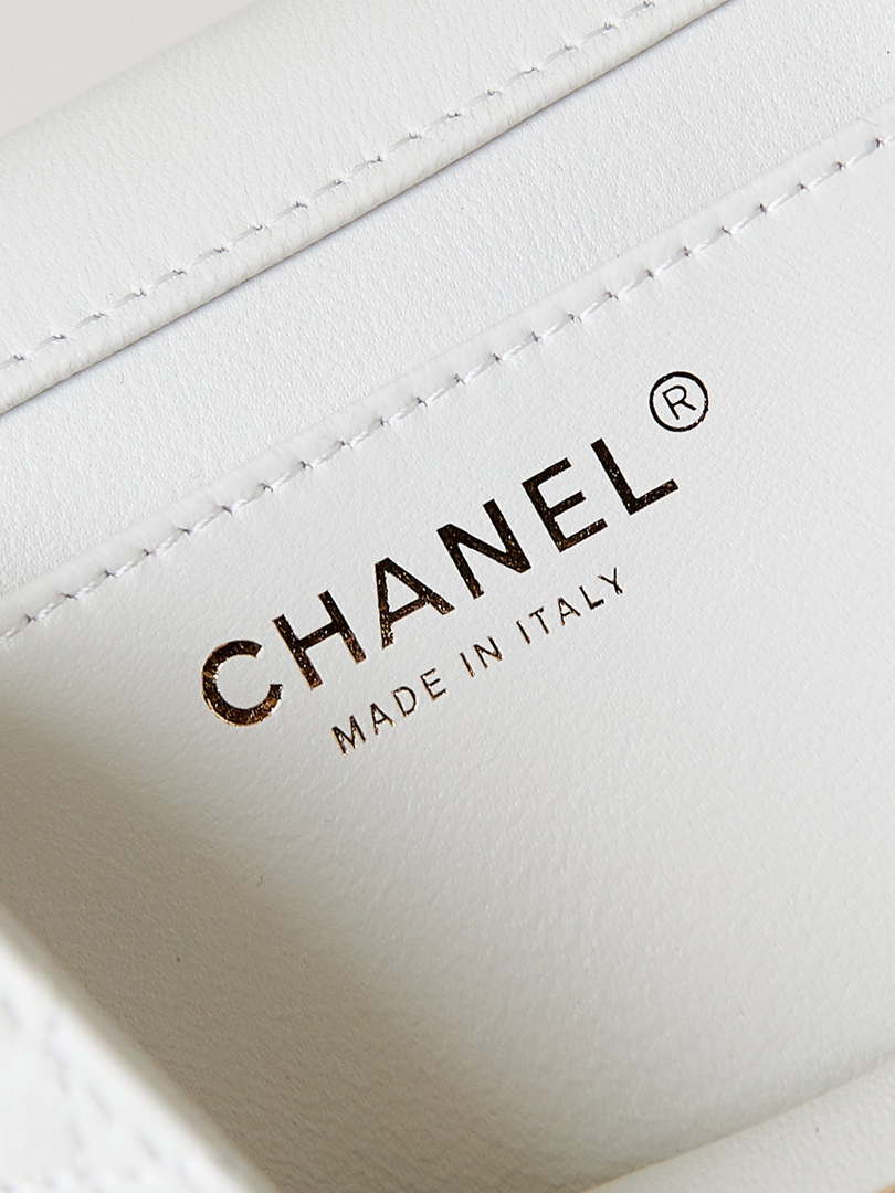 Chanel AS4385 Mini Flap Bag Pearly Lambskin Imitation Pearls & Gold-Tone Metal White - Default Title - View 8