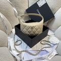 Chanel AS4386 Clutch with chain Grained Shiny Calfskin Apricot