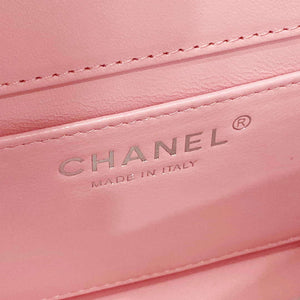 Chanel AS4388 Small Flap Bag Patent Calfskin & Gold Metal Pink - Default Title - View 9