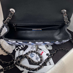 Chanel AS4418 Small Flap Bag Sequins & Ruthenium-Finish Metal - Default Title - View 7