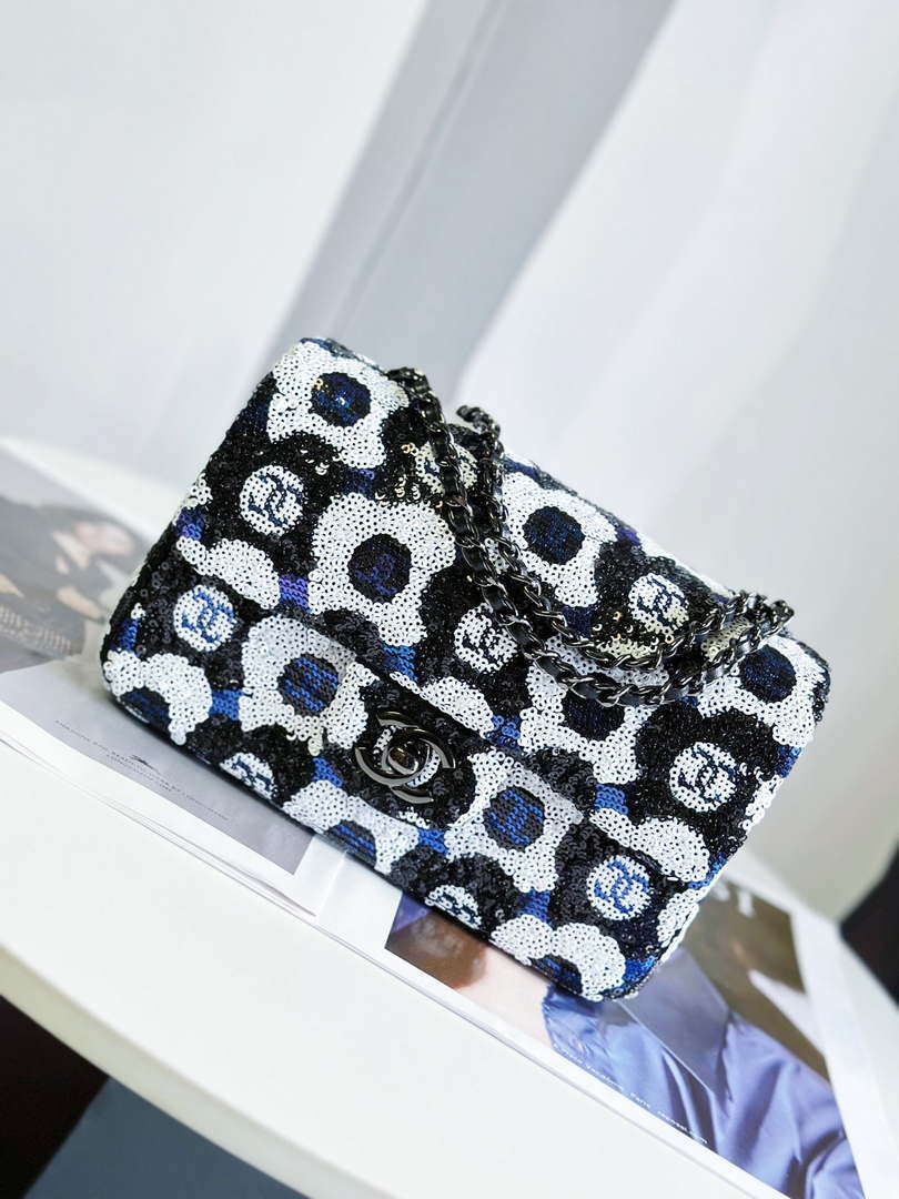 Chanel AS4419 Mini Flap Bag Sequins & Ruthenium-Finish Metal - Default Title - View 2
