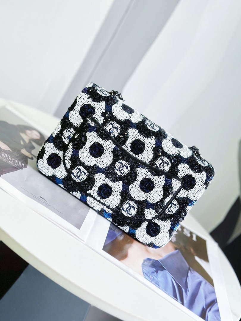 Chanel AS4419 Mini Flap Bag Sequins & Ruthenium-Finish Metal